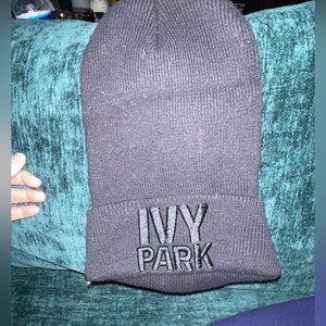 IVY PARK Black Knit Beanie Hat